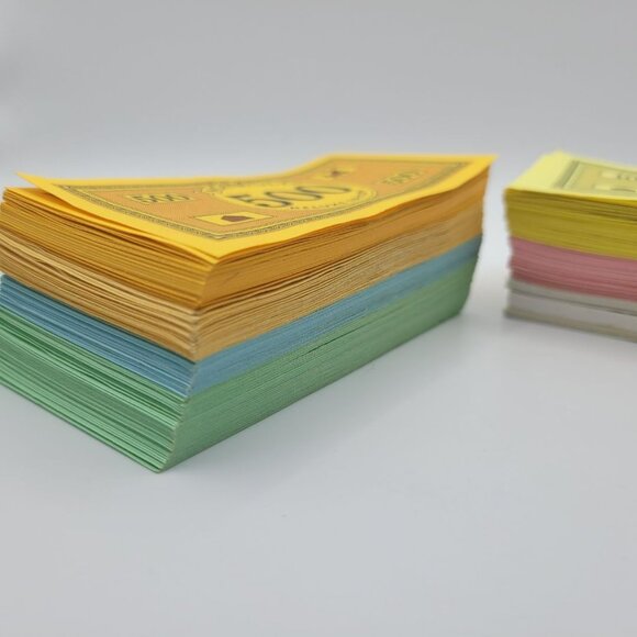 Monopoly Deluxe Edition Replacement Money Dollars 1995 Vintage Craft Scrapbook - Picture 5 of 9